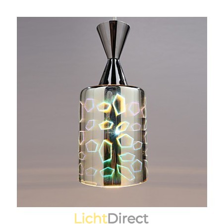 Droom lasergravering verchroomde hanglamp Droom lasergravering verchroomde hanglamp