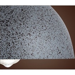 Vintage metalen stippen hanglamp met één lichtbron