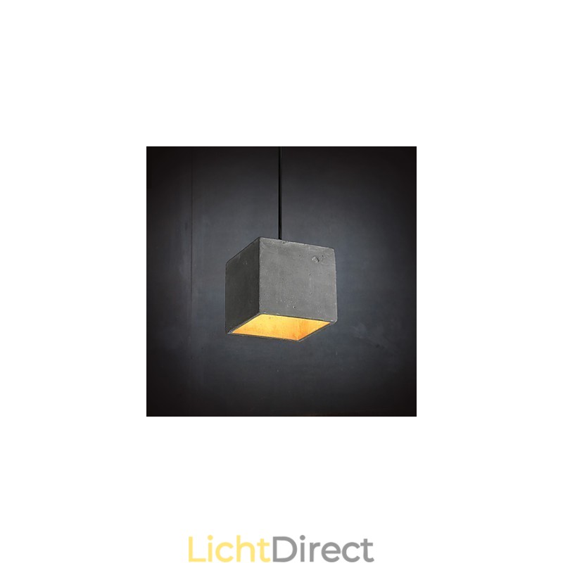 Hedendaagse en gecontracteerde retro cementen hanglamp