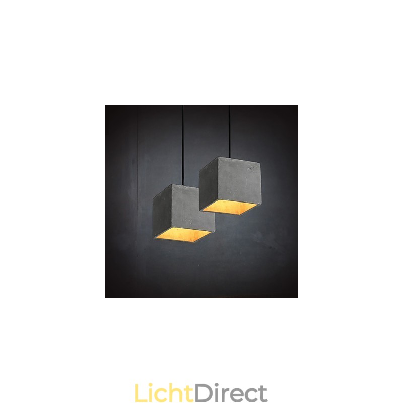 Hedendaagse en gecontracteerde retro cementen hanglamp
