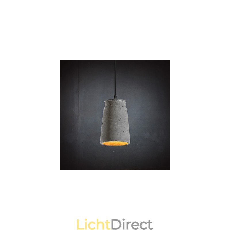 Hedendaagse en gecontracteerde retro cementen hanglamp