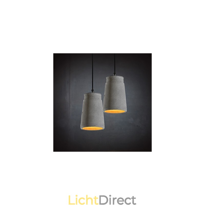 Hedendaagse en gecontracteerde retro cementen hanglamp