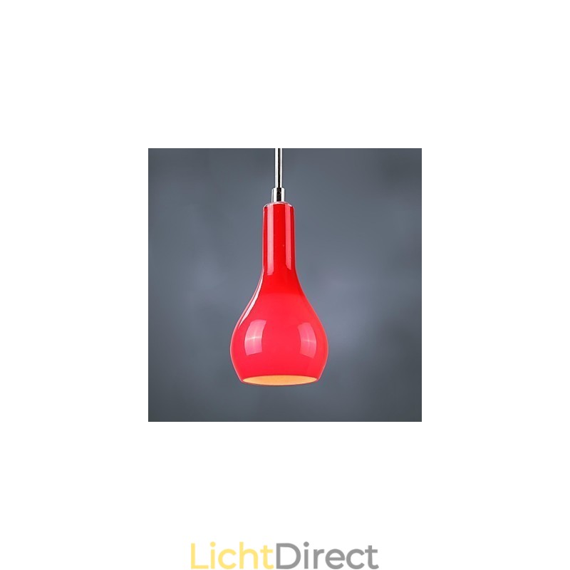 Moderne, eigentijdse mini-stijl chromen metalen hanglamp