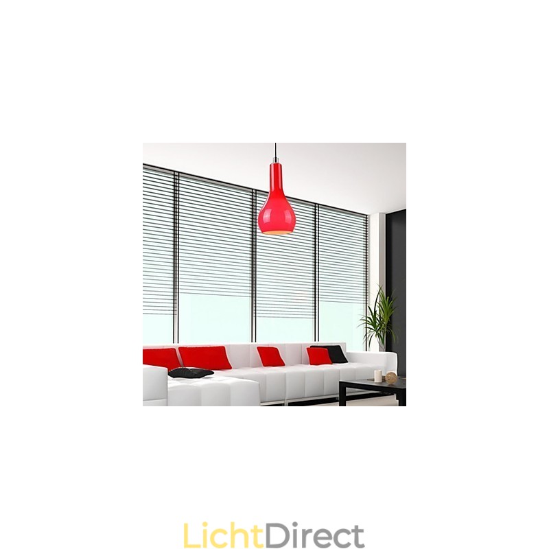 Moderne, eigentijdse mini-stijl chromen metalen hanglamp