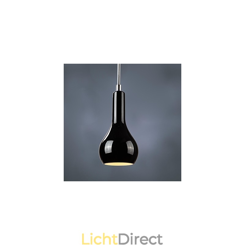 Moderne, eigentijdse mini-stijl chromen metalen hanglamp