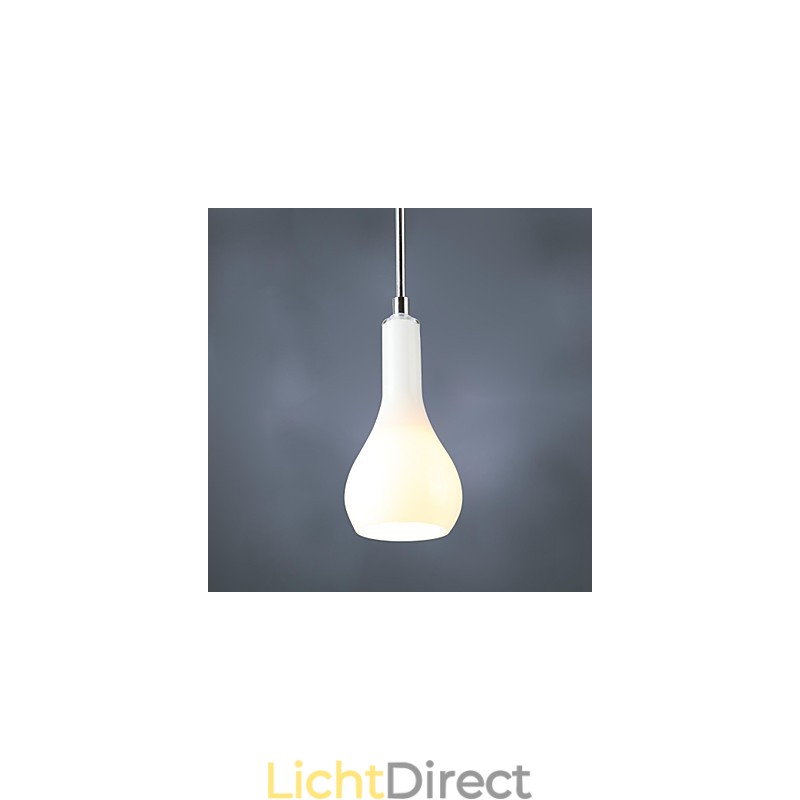 Moderne, eigentijdse mini-stijl chromen metalen hanglamp