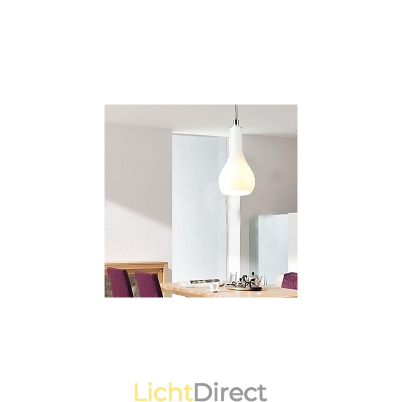 Moderne, eigentijdse mini-stijl chromen metalen hanglamp