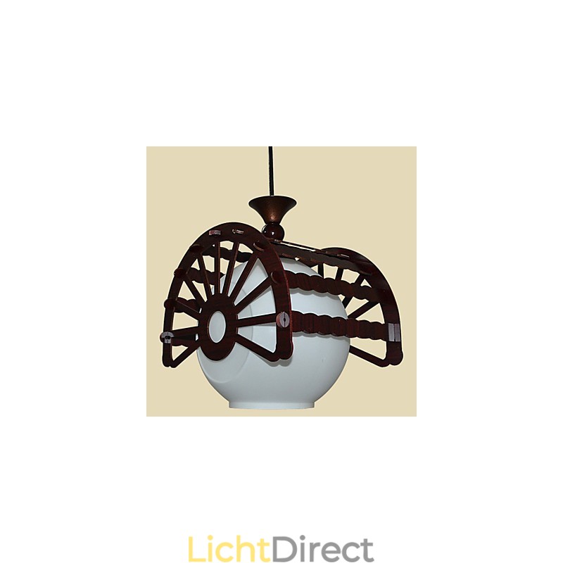 Moderne retrostijl van de oudheid voor klassieke houten kroonluchterlampverlichting