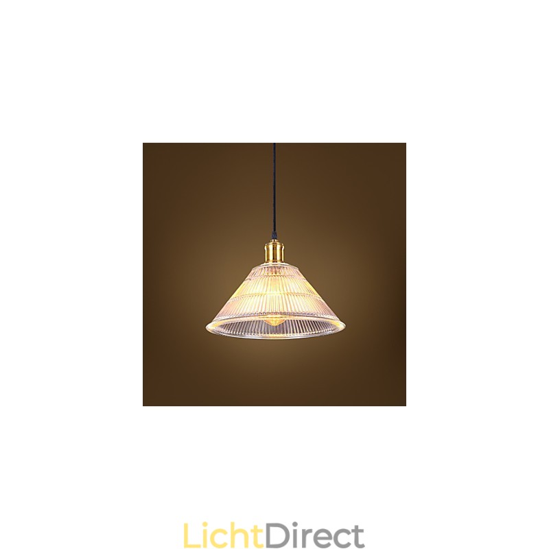 Gecontracteerde Amerikaanse landelijke industriële glazen retro droplight watervallamp