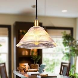 Gecontracteerde Amerikaanse landelijke industriële glazen retro droplight watervallamp