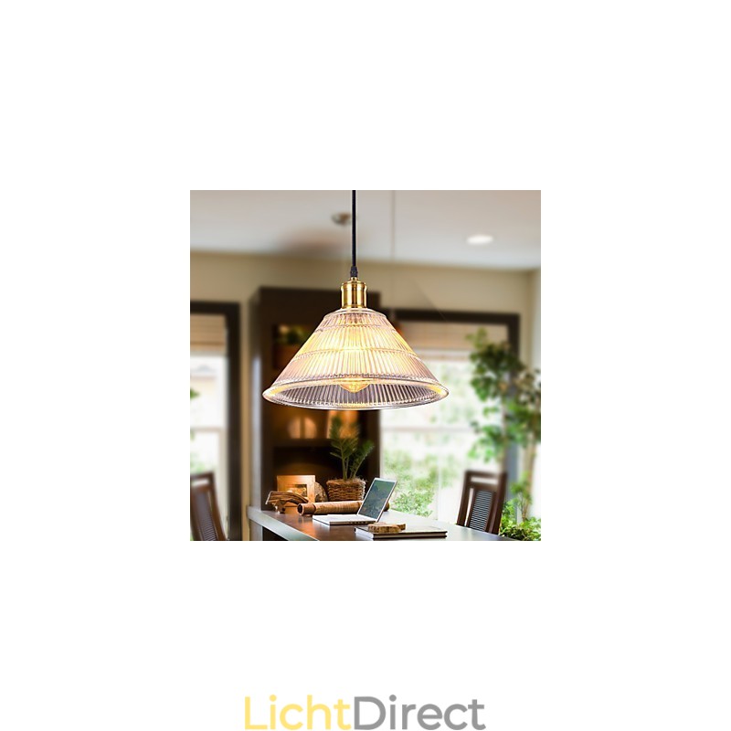 Gecontracteerde Amerikaanse landelijke industriële glazen retro droplight watervallamp