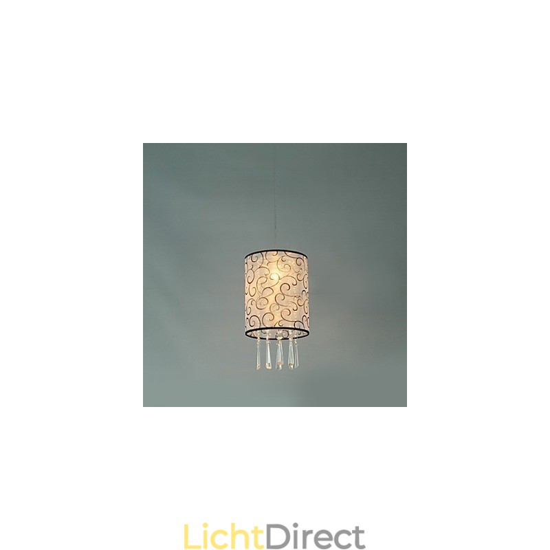 Moderne eigentijdse Drum Crystal Mini-stijl gegalvaniseerde hanglamp
