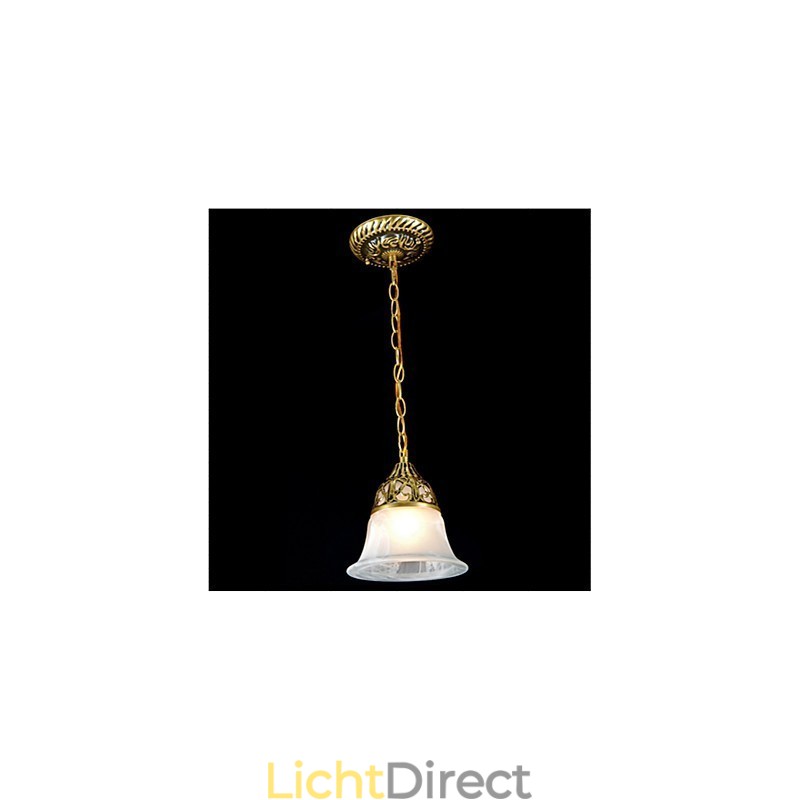 Traditionele klassieke vintage retro bronzen metalen hanglamp