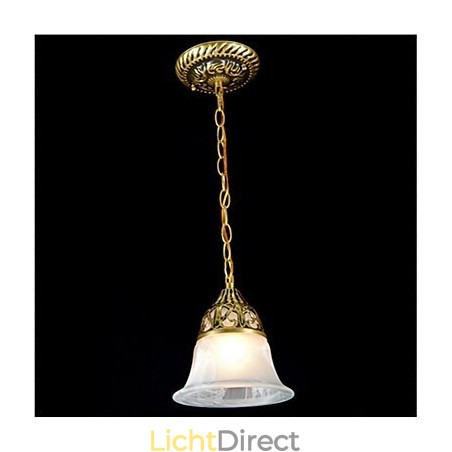 Traditionele klassieke vintage retro bronzen metalen hanglamp