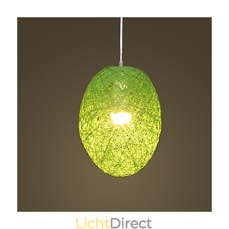 Moderne landelijke Cany Art geweven rotan enkele kop hanglamp