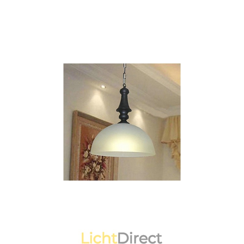 Traditionele klassieke kom mini-stijl schilderij metalen hanglamp