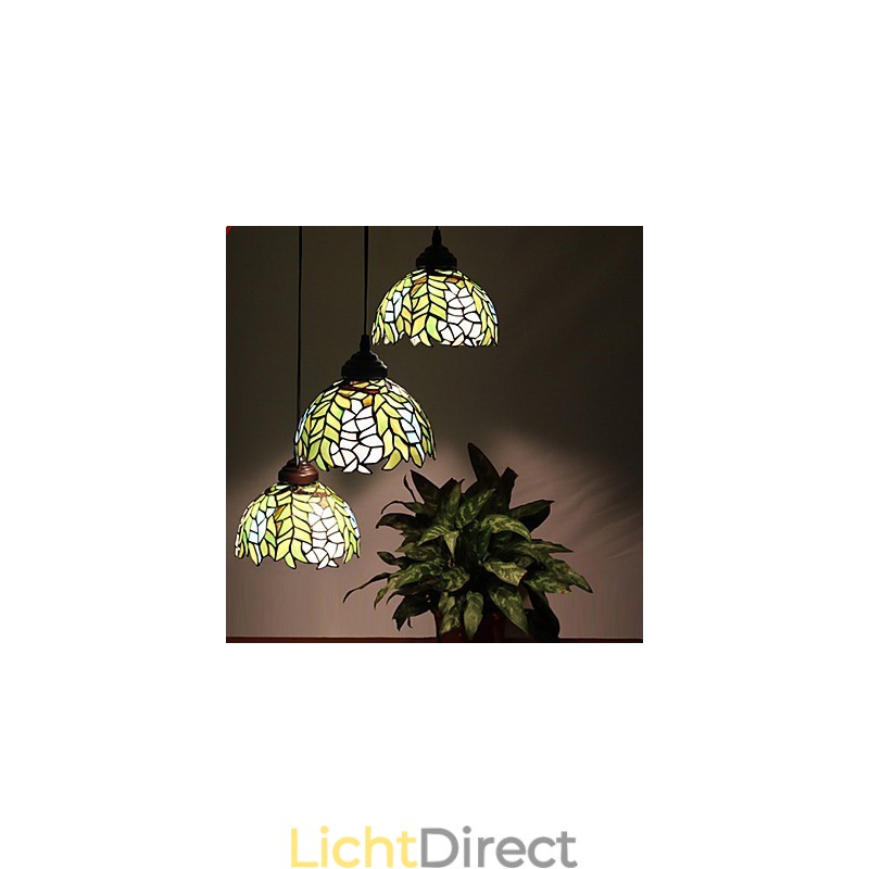 Europese landelijke creatieve kunsten glas-in-lood kroonluchter herstel van oude gebruiken lamp licht