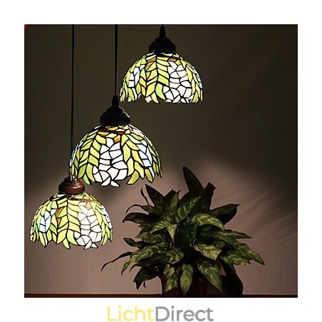 Europese landelijke creatieve kunsten glas-in-lood kroonluchter herstel van oude gebruiken lamp licht Europese landelijke creatieve kunsten glas-in-lood kroonluchter herstel van oude gebruiken lamp licht