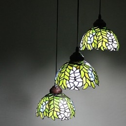 Europese landelijke creatieve kunsten glas-in-lood kroonluchter herstel van oude gebruiken lamp licht