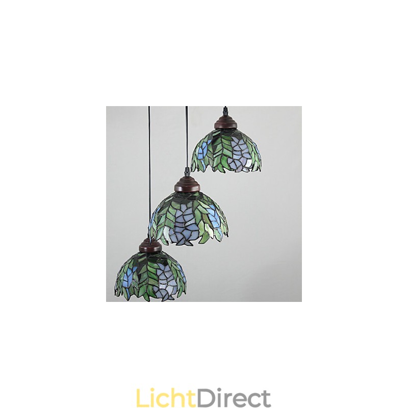 Europese landelijke creatieve kunsten glas-in-lood kroonluchter herstel van oude gebruiken lamp licht