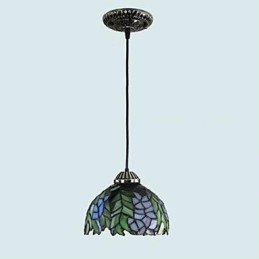 Europese landelijke creatieve kunsten glas-in-lood kroonluchter herstel van oude gebruiken lamp licht