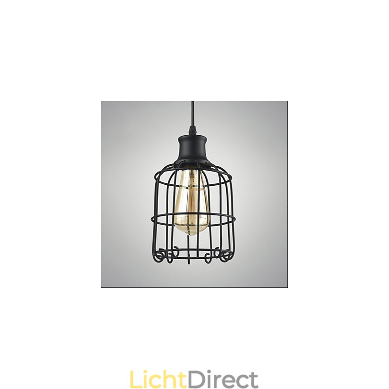 Edison Vintage Light Hanglamp Armatuur Kroonluchter Kooi Lampenkap