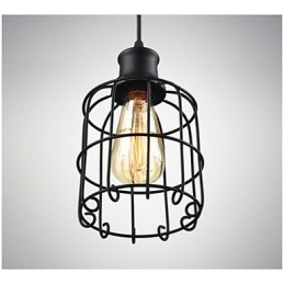 Edison Vintage Light Hanglamp Armatuur Kroonluchter Kooi Lampenkap