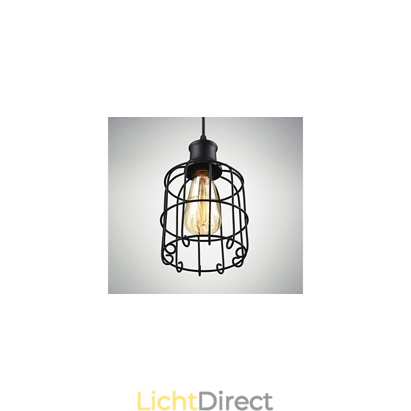 Edison Vintage Light Hanglamp Armatuur Kroonluchter Kooi Lampenkap