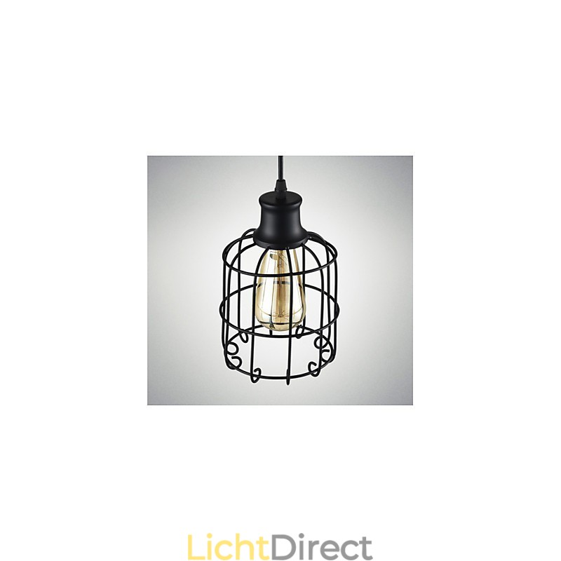 Edison Vintage Light Hanglamp Armatuur Kroonluchter Kooi Lampenkap