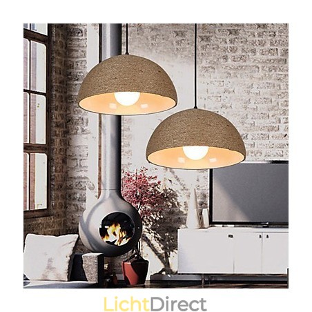 30*Herstel oude manieren Het Noordse idee Halve cirkelvormige schoorsteen Hand henneptouw Hanglamp