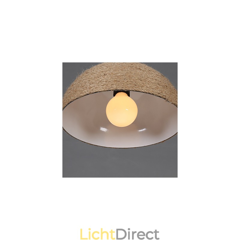 30*Herstel oude manieren Het Noordse idee Halve cirkelvormige schoorsteen Hand henneptouw Hanglamp