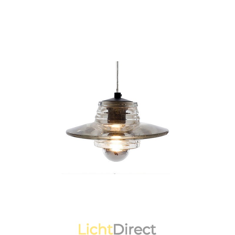 Moderne, eigentijdse glazen hanglamp