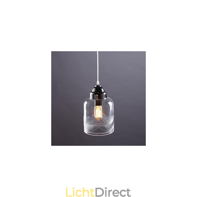 Moderne eigentijdse traditionele klassieke vintage lantaarn landelijke nikkel glazen hanglamp eetkamer