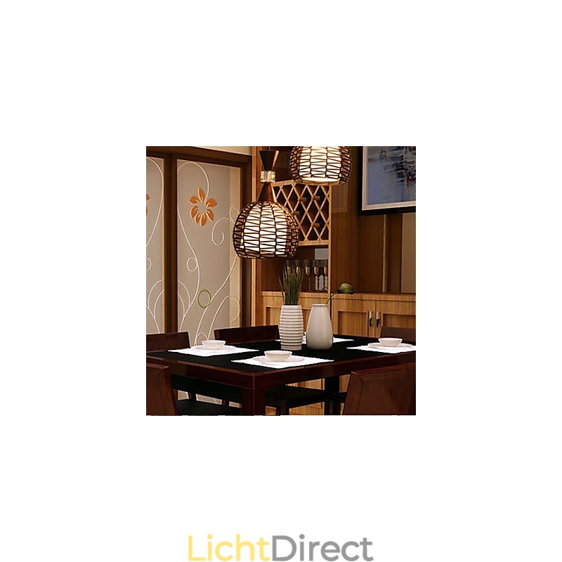 Landelijk Cany Art Weven Klassieke Gecontracteerde Hanglamp Lamp