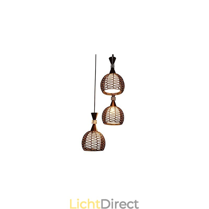 Landelijk Cany Art Weven Klassieke Gecontracteerde Hanglamp Lamp