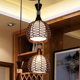 Landelijk Cany Art Weven Klassieke Gecontracteerde Hanglamp Lamp