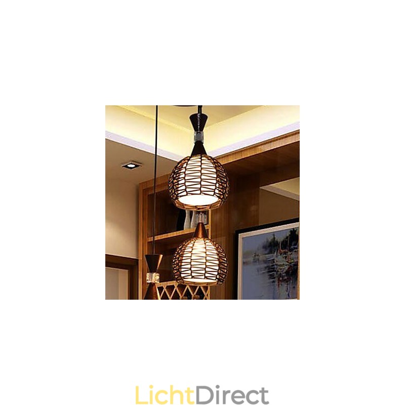 Landelijk Cany Art Weven Klassieke Gecontracteerde Hanglamp Lamp