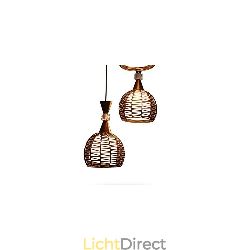 Landelijk Cany Art Weven Klassieke Gecontracteerde Hanglamp Lamp