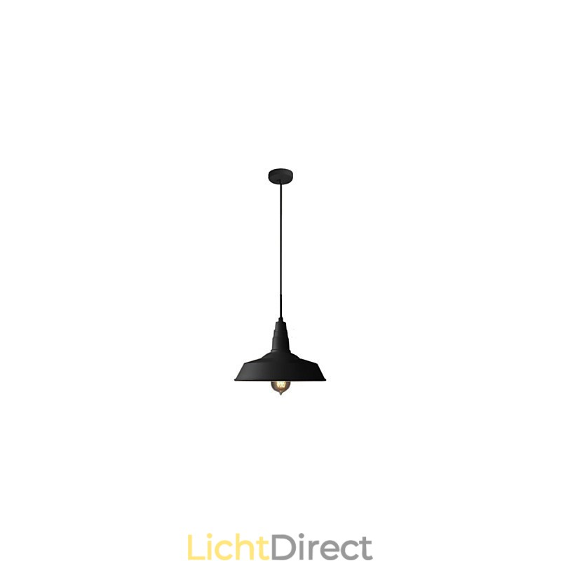 Vintage schilderij metalen hanglamp