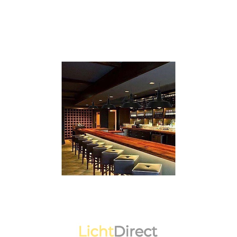 Vintage schilderij metalen hanglamp