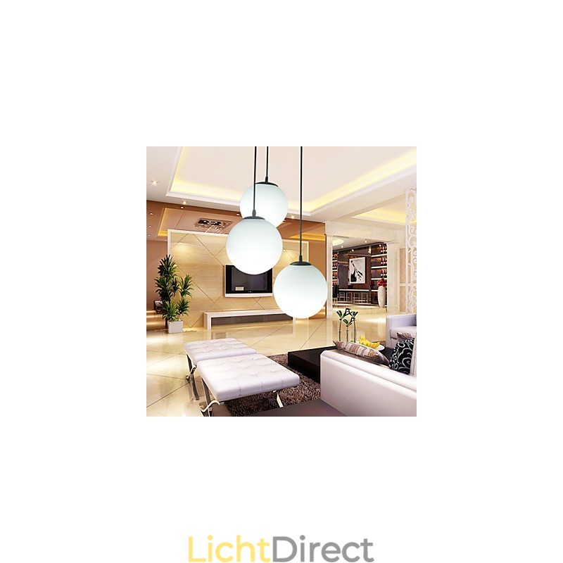 Glazen bol kroonluchter bolvormig licht eenvoudige enkele kop hanglamp lamp verlichting