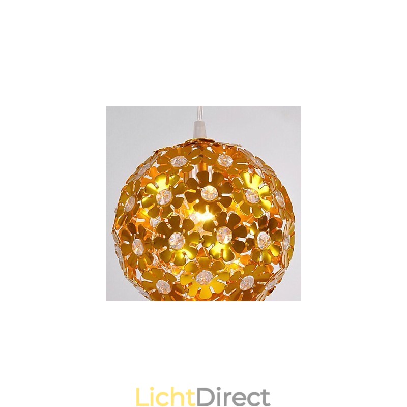 Moderne eigentijdse kristallen mini-stijl gouden metalen kroonluchter