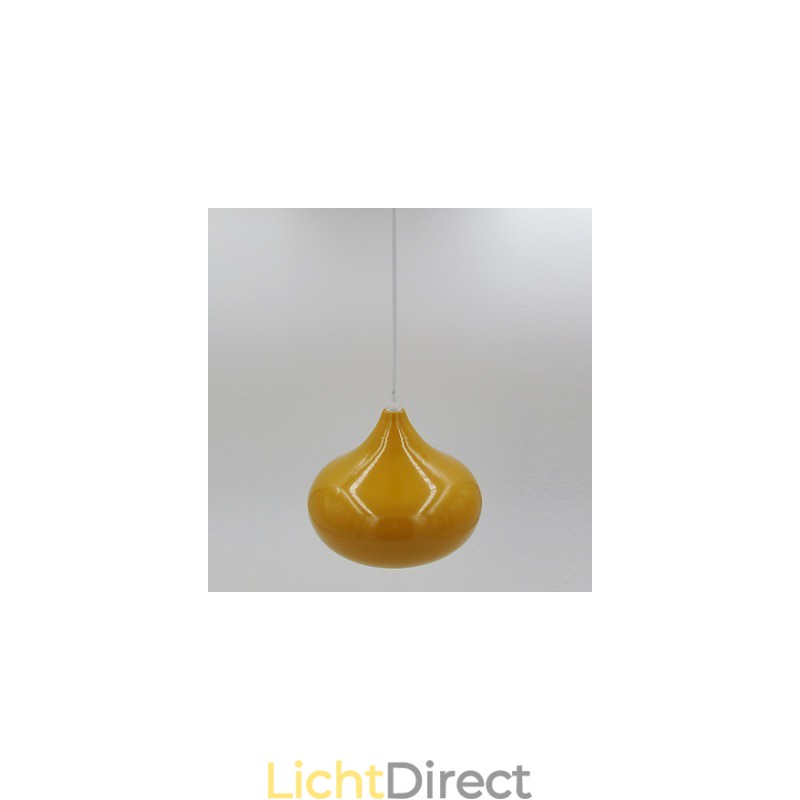 Hanglamp in de vorm van een druppellamp in de vorm van een ui