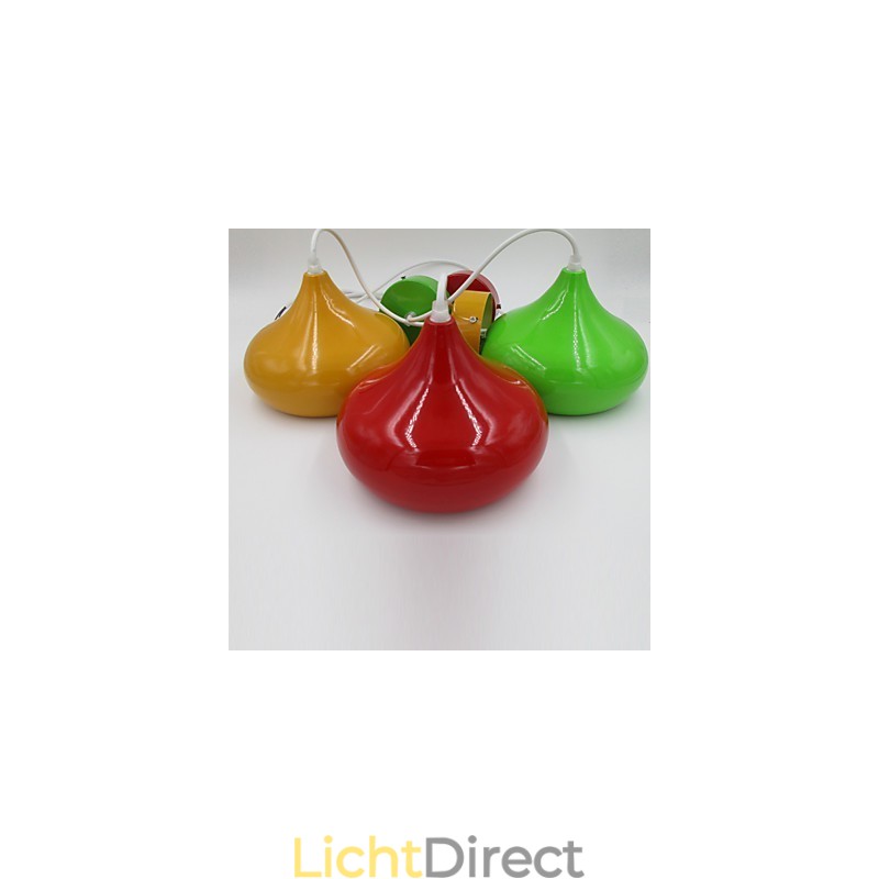Hanglamp in de vorm van een druppellamp in de vorm van een ui