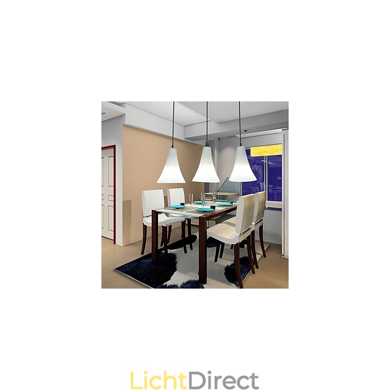 Trechter Kegel Kegeltype Enkele Kop Trompetvormig Glas Eetlamp Eenvoudige Hanglamp Lamp