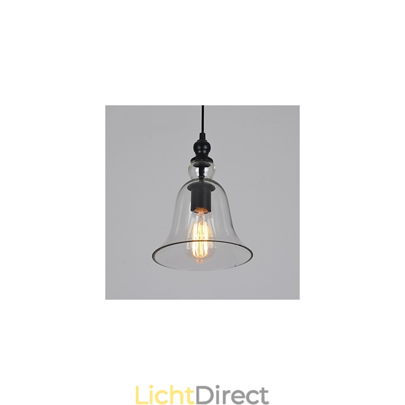 Vintage industriële retro glazen kroonluchter creatieve minimalistische bedlamp heldere kleur