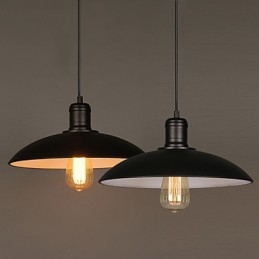Lampen en lantaarns Kunstrestauratie Enkele kop smeedijzeren vliegende schotel hanglamp