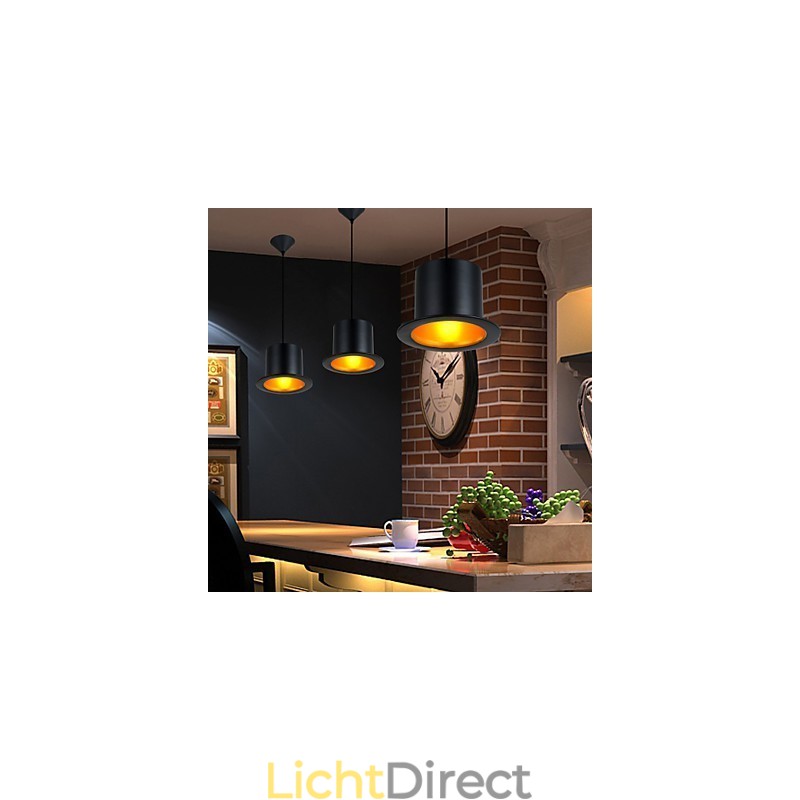 Retro schilderij metalen hanglamp garage