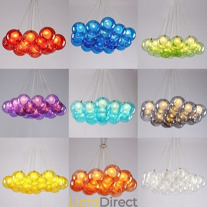Creatief De Nordic Color Restoring Ancient Ways Goudviskom Glas Creatieve Hanglamp Lamp (Als u meerdere glazen bollen bestelt, wordt er één vaste hanglamp meegeleverd) (Selecteer hieronder de hoeveelheid en kleur van de glazen bol)