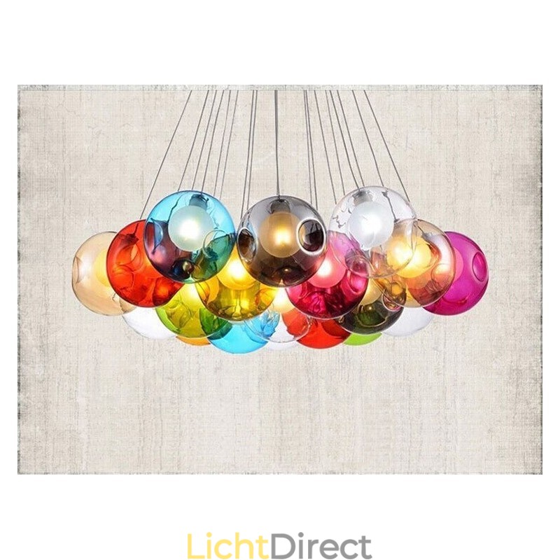Creatief De Nordic Color Restoring Ancient Ways Goudviskom Glas Creatieve Hanglamp Lamp (Als u meerdere glazen bollen bestelt, wordt er één vaste hanglamp meegeleverd) (Selecteer hieronder de hoeveelheid en kleur van de glazen bol)